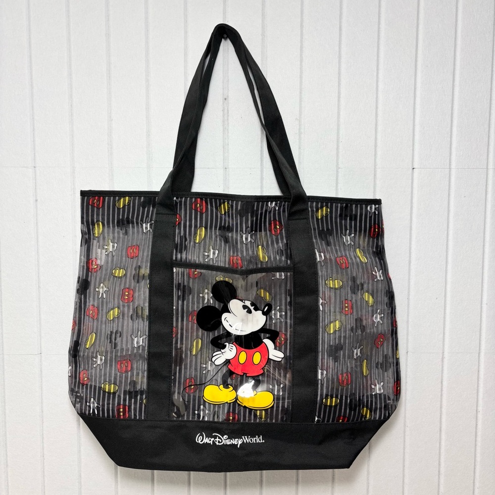 Disney Walt Disney World Mickey Mouse Large Striped Tote - Picture 2 of 10